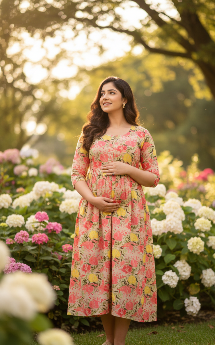Modern Loom Maternity and Nursing Shacket Dress main image 0